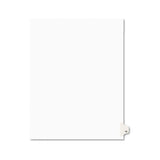Preprinted Legal Exhibit Side Tab Index Dividers, Avery Style, 10-tab, 75, 11 X 8.5, White, 25-pack, (1075)