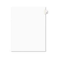 Preprinted Legal Exhibit Side Tab Index Dividers, Avery Style, 10-tab, 77, 11 X 8.5, White, 25-pack, (1077)