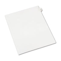 Preprinted Legal Exhibit Side Tab Index Dividers, Avery Style, 10-tab, 77, 11 X 8.5, White, 25-pack, (1077)