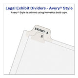Preprinted Legal Exhibit Side Tab Index Dividers, Avery Style, 25-tab, 1 To 25, 11 X 8.5, White, 1 Set, (1330)