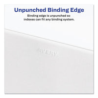 Preprinted Legal Exhibit Side Tab Index Dividers, Avery Style, 25-tab, 1 To 25, 11 X 8.5, White, 1 Set, (1330)
