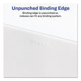 Preprinted Legal Exhibit Side Tab Index Dividers, Avery Style, 25-tab, 51 To 75, 11 X 8.5, White, 1 Set, (1332)