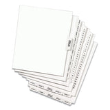 Preprinted Legal Exhibit Side Tab Index Dividers, Avery Style, 25-tab, 76 To 100, 11 X 8.5, White, 1 Set, (1333)