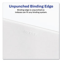 Preprinted Legal Exhibit Side Tab Index Dividers, Avery Style, 26-tab, Exhibit A - Exhibit Z, 11 X 8.5, White, 1 Set, (1370)