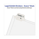 Avery-style Preprinted Legal Side Tab Divider, Exhibit C, Letter, White, 25-pack, (1373)