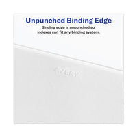 Avery-style Preprinted Legal Side Tab Divider, Exhibit E, Letter, White, 25-pack, (1375)