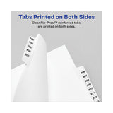 Avery-style Preprinted Legal Side Tab Divider, Exhibit E, Letter, White, 25-pack, (1375)