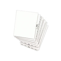 Avery-style Preprinted Legal Side Tab Divider, Exhibit F, Letter, White, 25-pack, (1376)