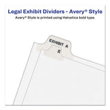 Avery-style Preprinted Legal Side Tab Divider, Exhibit G, Letter, White, 25-pack