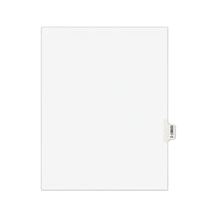 Avery-style Preprinted Legal Side Tab Divider, Exhibit G, Letter, White, 25-pack