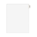 Avery-style Preprinted Legal Side Tab Divider, Exhibit H, Letter, White, 25-pack, (1378)