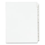 Preprinted Legal Exhibit Side Tab Index Dividers, Avery Style, 26-tab, A To Z, 11 X 8.5, White, 1 Set, (1400)