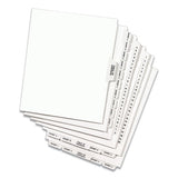 Preprinted Legal Exhibit Side Tab Index Dividers, Avery Style, 26-tab, A, 11 X 8.5, White, 25-pack, (1401)