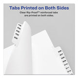 Preprinted Legal Exhibit Side Tab Index Dividers, Avery Style, 26-tab, A, 11 X 8.5, White, 25-pack, (1401)