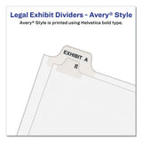 Preprinted Legal Exhibit Side Tab Index Dividers, Avery Style, 26-tab, A, 11 X 8.5, White, 25-pack, (1401)