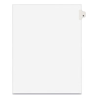 Preprinted Legal Exhibit Side Tab Index Dividers, Avery Style, 26-tab, B, 11 X 8.5, White, 25-pack, (1402)