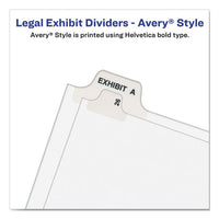 Preprinted Legal Exhibit Side Tab Index Dividers, Avery Style, 26-tab, D, 11 X 8.5, White, 25-pack, (1404)