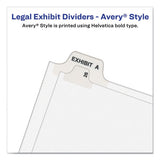 Preprinted Legal Exhibit Side Tab Index Dividers, Avery Style, 26-tab, D, 11 X 8.5, White, 25-pack, (1404)