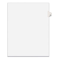 Preprinted Legal Exhibit Side Tab Index Dividers, Avery Style, 26-tab, E, 11 X 8.5, White, 25-pack, (1405)