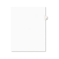 Preprinted Legal Exhibit Side Tab Index Dividers, Avery Style, 26-tab, F, 11 X 8.5, White, 25-pack, (1406)