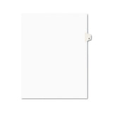 Preprinted Legal Exhibit Side Tab Index Dividers, Avery Style, 26-tab, G, 11 X 8.5, White, 25-pack, (1407)