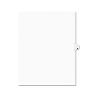 Preprinted Legal Exhibit Side Tab Index Dividers, Avery Style, 26-tab, M, 11 X 8.5, White, 25-pack, (1413)