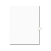 Preprinted Legal Exhibit Side Tab Index Dividers, Avery Style, 26-tab, P, 11 X 8.5, White, 25-pack, (1416)