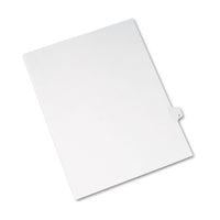 Preprinted Legal Exhibit Side Tab Index Dividers, Avery Style, 26-tab, T, 11 X 8.5, White, 25-pack, (1420)