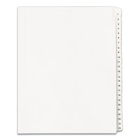 Preprinted Legal Exhibit Side Tab Index Dividers, Allstate Style, 25-tab, 1 To 25, 11 X 8.5, White, 1 Set, (1701)