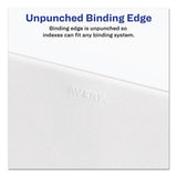 Preprinted Legal Exhibit Side Tab Index Dividers, Allstate Style, 25-tab, 1 To 25, 11 X 8.5, White, 1 Set, (1701)