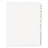 Preprinted Legal Exhibit Side Tab Index Dividers, Allstate Style, 25-tab, 1 To 25, 11 X 8.5, White, 1 Set, (1701)