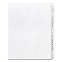 Preprinted Legal Exhibit Side Tab Index Dividers, Allstate Style, 25-tab, 26 To 50, 11 X 8.5, White, 1 Set, (1702)