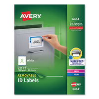 Removable Multi-use Labels, Inkjet-laser Printers, 2 X 4, White, 2-sheet, 50 Sheets-pack, (5444)