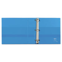 Heavy-duty Non Stick View Binder With Durahinge And Slant Rings, 3 Rings, 2" Capacity, 11 X 8.5, Light Blue, (5501)