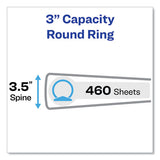 Economy View Binder With Round Rings , 3 Rings, 3" Capacity, 11 X 8.5, White, (5741)