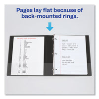 Legal Durable Non-view Binder With Round Rings, 3 Rings, 1" Capacity, 14 X 8.5, Black, (6400)
