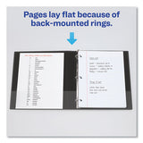 Legal Durable Non-view Binder With Round Rings, 3 Rings, 1" Capacity, 14 X 8.5, Black, (6400)