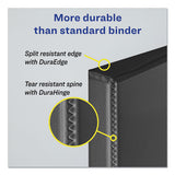 Durable Non-view Binder With Durahinge And Ezd Rings, 3 Rings, 1" Capacity, 11 X 8.5, Black, (8302)