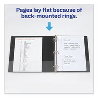 Durable View Binder With Durahinge And Ezd Rings, 3 Rings, 2" Capacity, 11 X 8.5, Black, (9500)