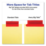 Insertable Big Tab Dividers, 5-tab, Letter