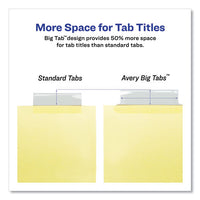 Insertable Big Tab Dividers, 5-tab, Letter