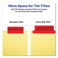 Insertable Big Tab Dividers, 8-tab, Letter