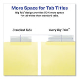 Insertable Big Tab Dividers, 8-tab, Letter