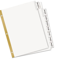 Insertable Big Tab Dividers, 8-tab, Letter