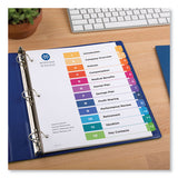 Customizable Toc Ready Index Multicolor Dividers, 12-tab, Letter