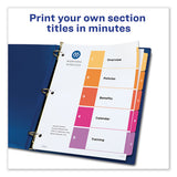 Customizable Toc Ready Index Multicolor Dividers, 5-tab, Letter, 24 Sets