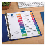 Customizable Toc Ready Index Multicolor Dividers, 10-tab, Letter, 6 Sets