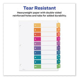 Customizable Toc Ready Index Multicolor Dividers, 10-tab, Letter, 6 Sets