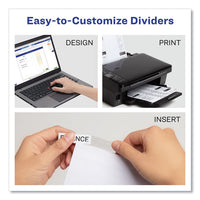 Insertable Big Tab Dividers, 5-tab, 11 1-8 X 9 1-4
