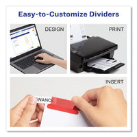 Insertable Big Tab Dividers, 8-tab, 11 1-8 X 9 1-4